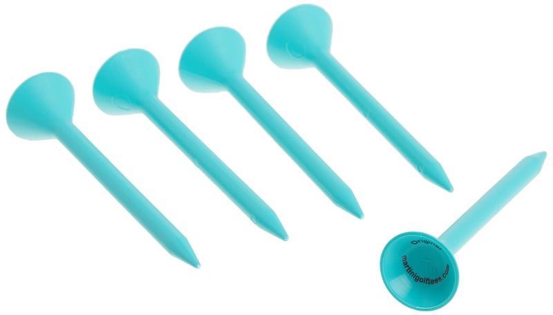 MARTINI تيز جولف مارتيني 3-1/4" تيز بلاستيكية متينة (5 عبوة)، أكوا - Image 1